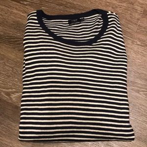 Men’s Jcrew Navy Striped Crewneck Sweater